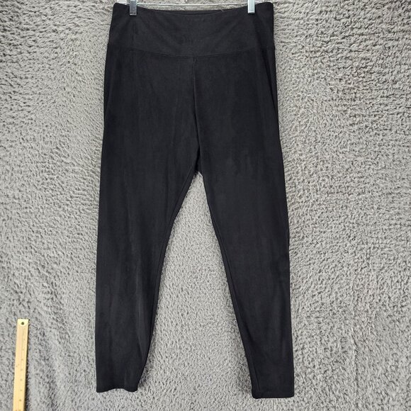 Soft Surroundings Pants Womens Medium Black Stretch High Rise Leggings *GUC* - Picture 1 of 10